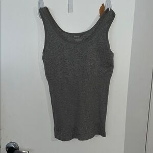 Skinnygirl Gray Fitted Sleeveless Tank Top